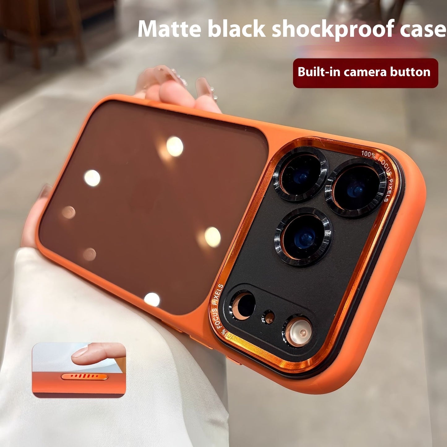 Phone Case Integrated AI Button Metal Lens Phone Cover