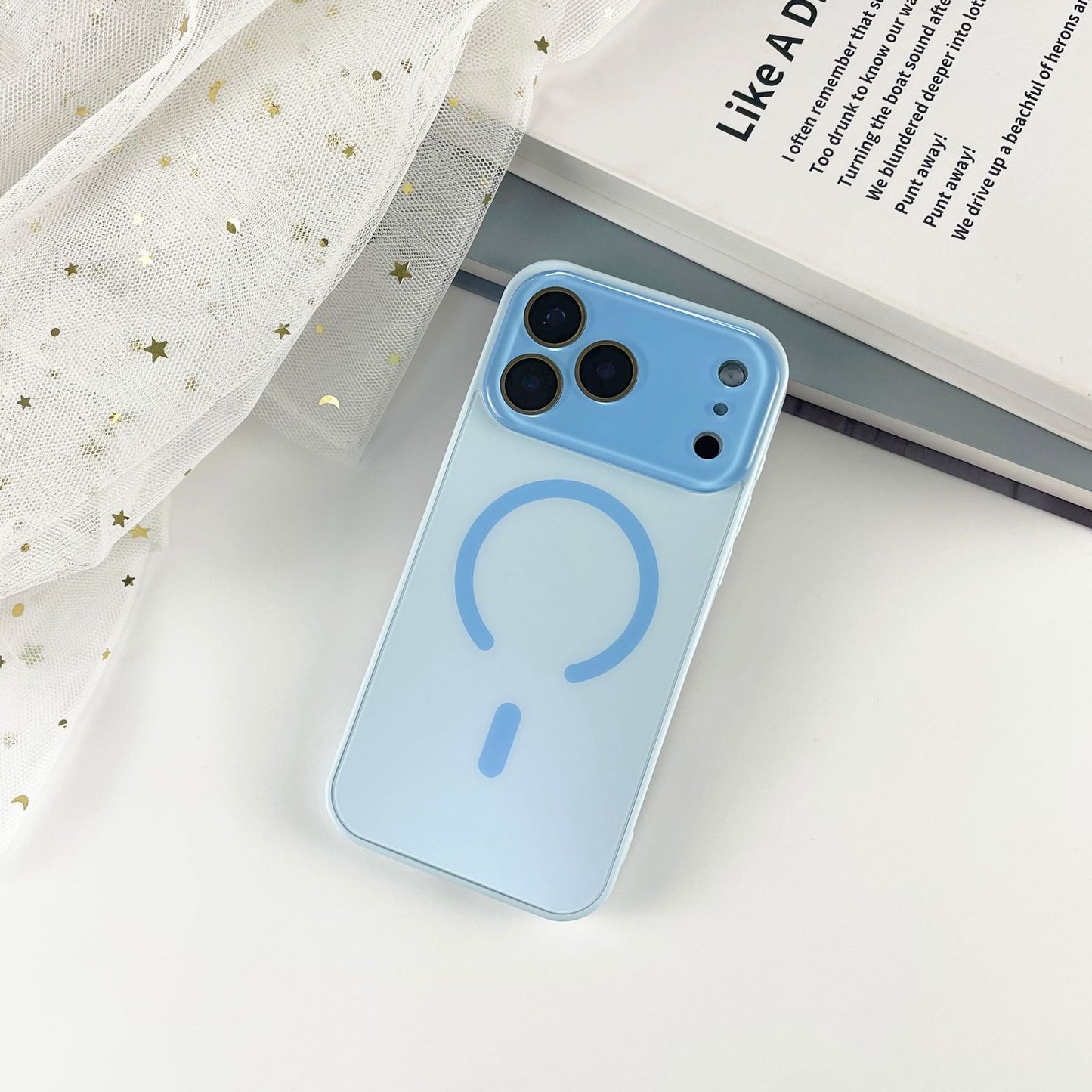 Frosted Large Window Magnetic Phone Case