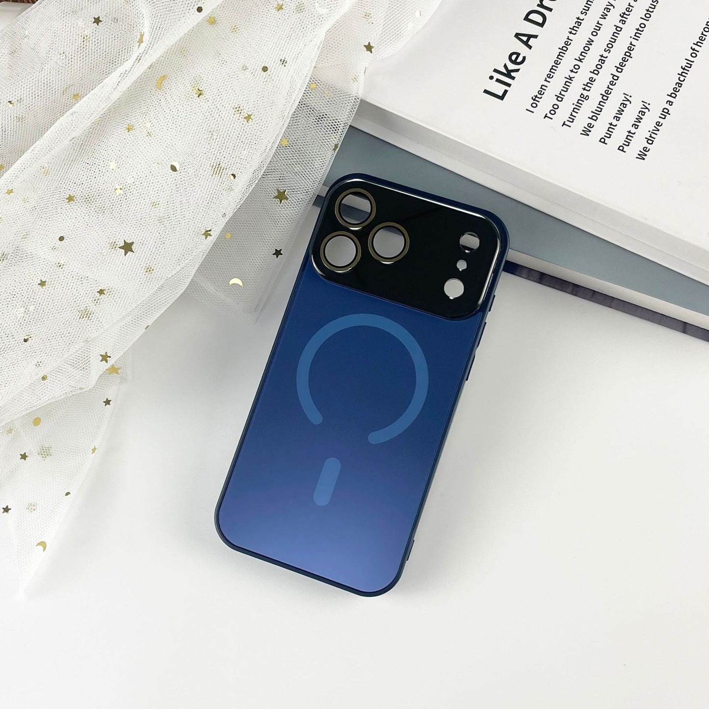 Frosted Large Window Magnetic Phone Case