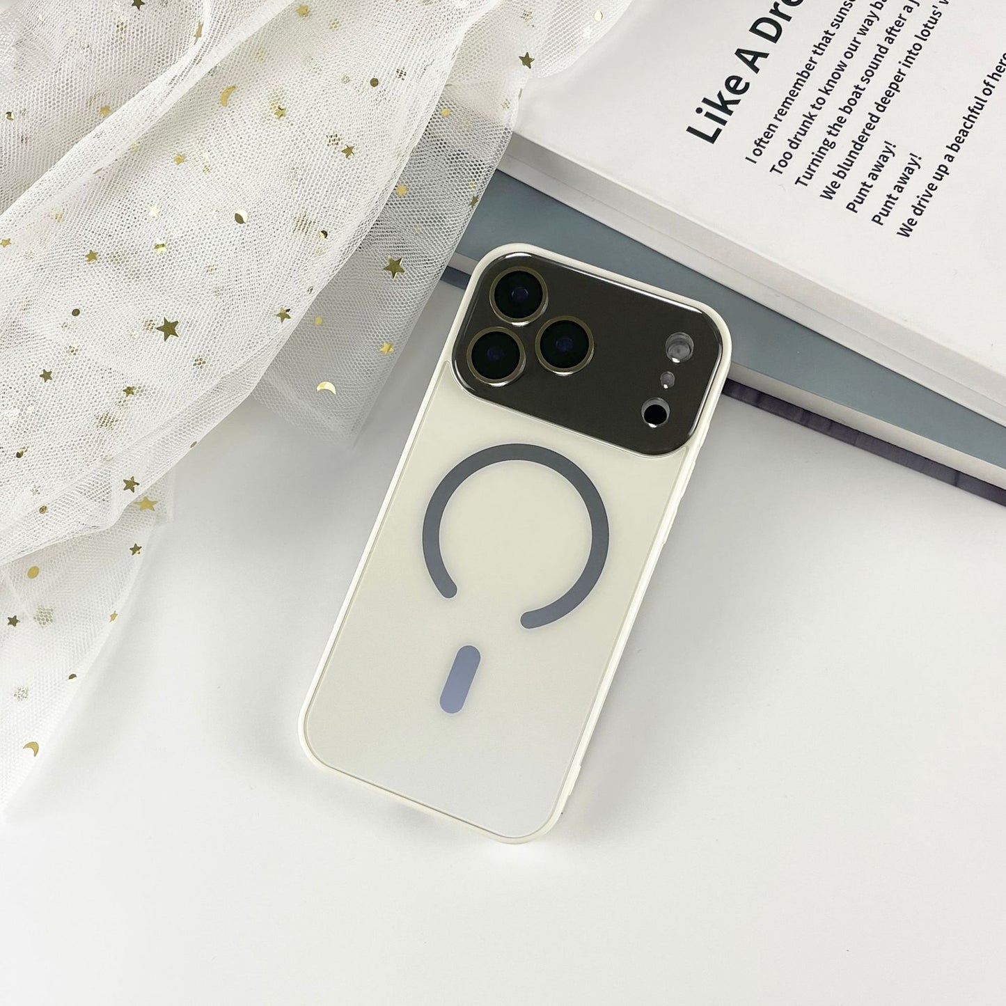 Frosted Large Window Magnetic Phone Case