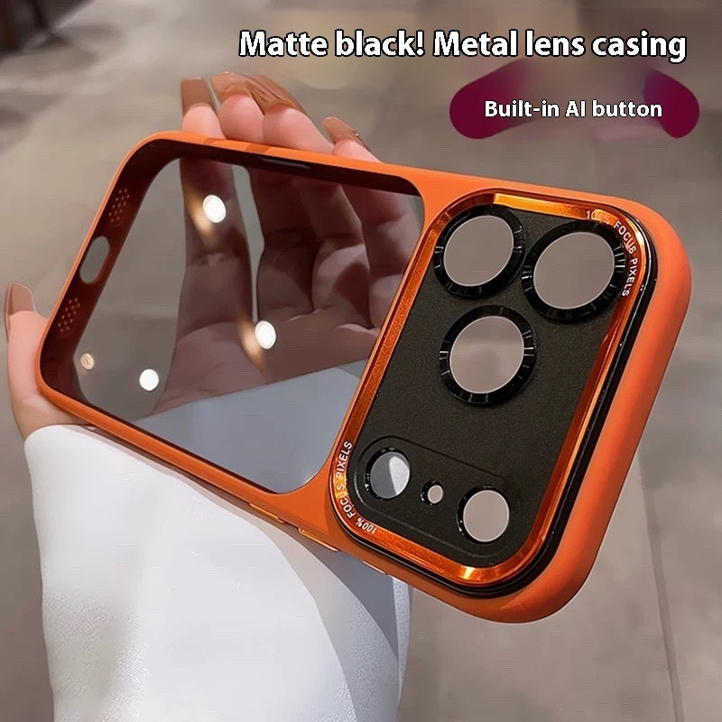 Phone Case Integrated AI Button Metal Lens Phone Cover